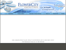Tablet Screenshot of flowercityprinting.com